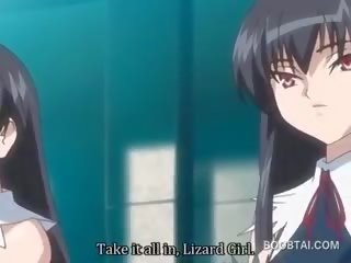 Povekas anime koulutyttö kusipää naulattu kova mukaan monsterin at the zoo