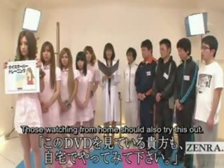 Subtitulado mujer vestida hombre desnudo japonesa enfermeras bizarro examen