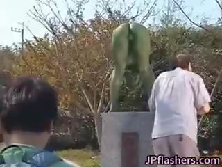 Szalone japońskie bronze statue moves part6