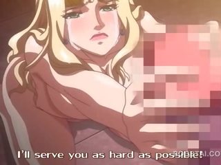 Anime hardcore knulling i trekant med blond siren