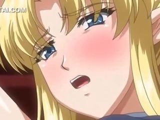 Sensational blonde anime fairy cunt banged hardcore