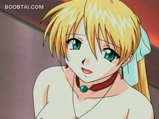 Magnificent blondynka anime córka dostaje cipka palec teased