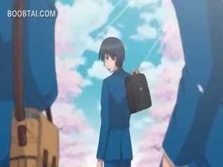 Hubad inviting anime babae pakikipagtalik passionately sa dutsa