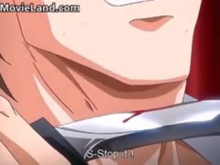 Napakahusay mahalay malaking suso hentai anime feature mayroon