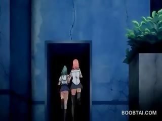 Söta animen tonårs baben visning henne balle sugande skills