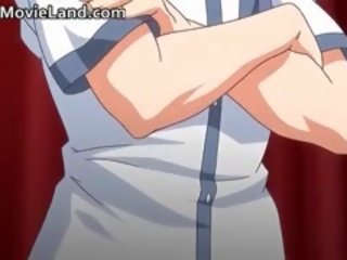 Marvellous nemravné prsnaté hentai anime rys mať